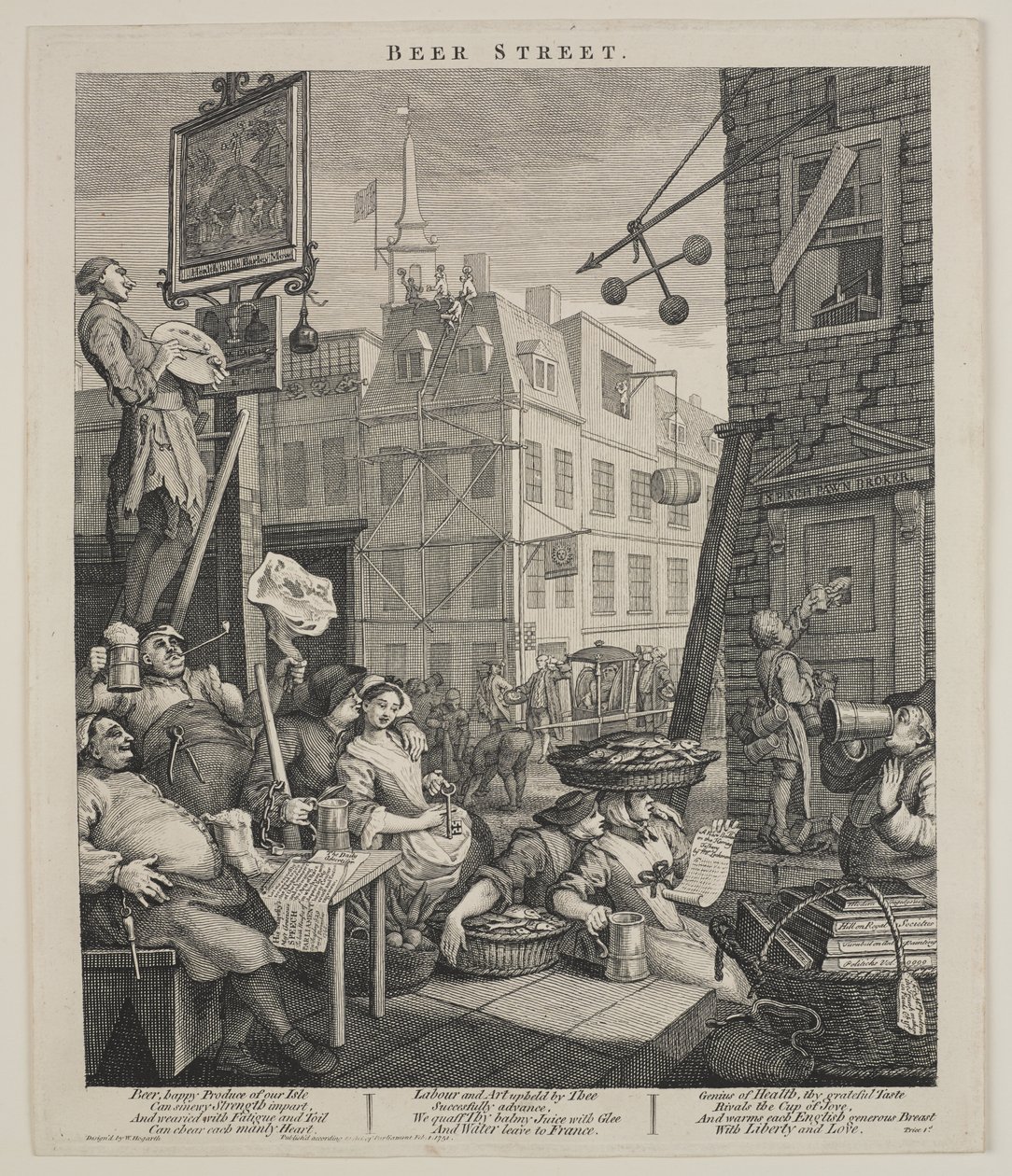 Beer Street av William Hogarth
