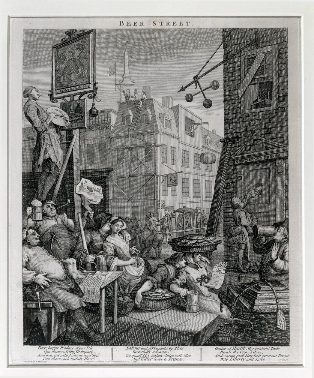 Beer Street, 1751 av William Hogarth