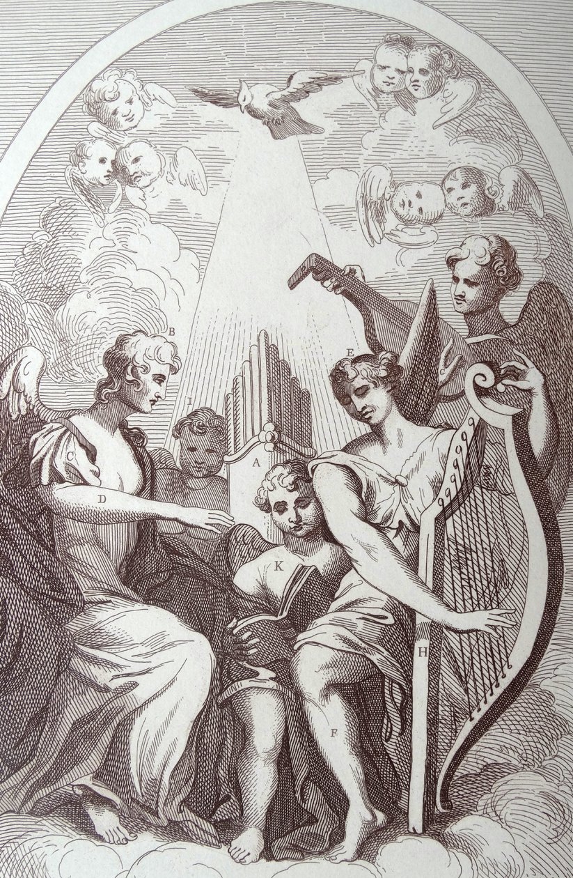Burlesk på Kents altertavle på St Clement Danes av William Hogarth