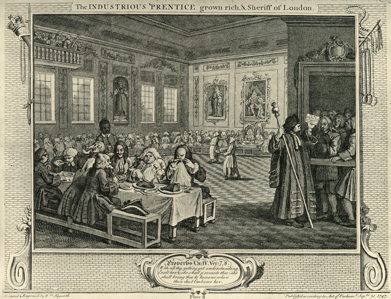 Byfest, 1747, 1925. av William Hogarth