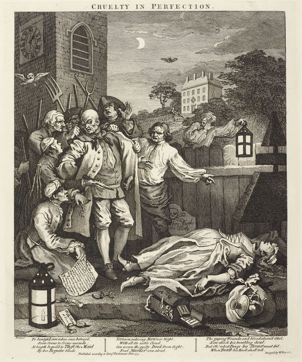 Grusomhet i fullkommenhet av William Hogarth
