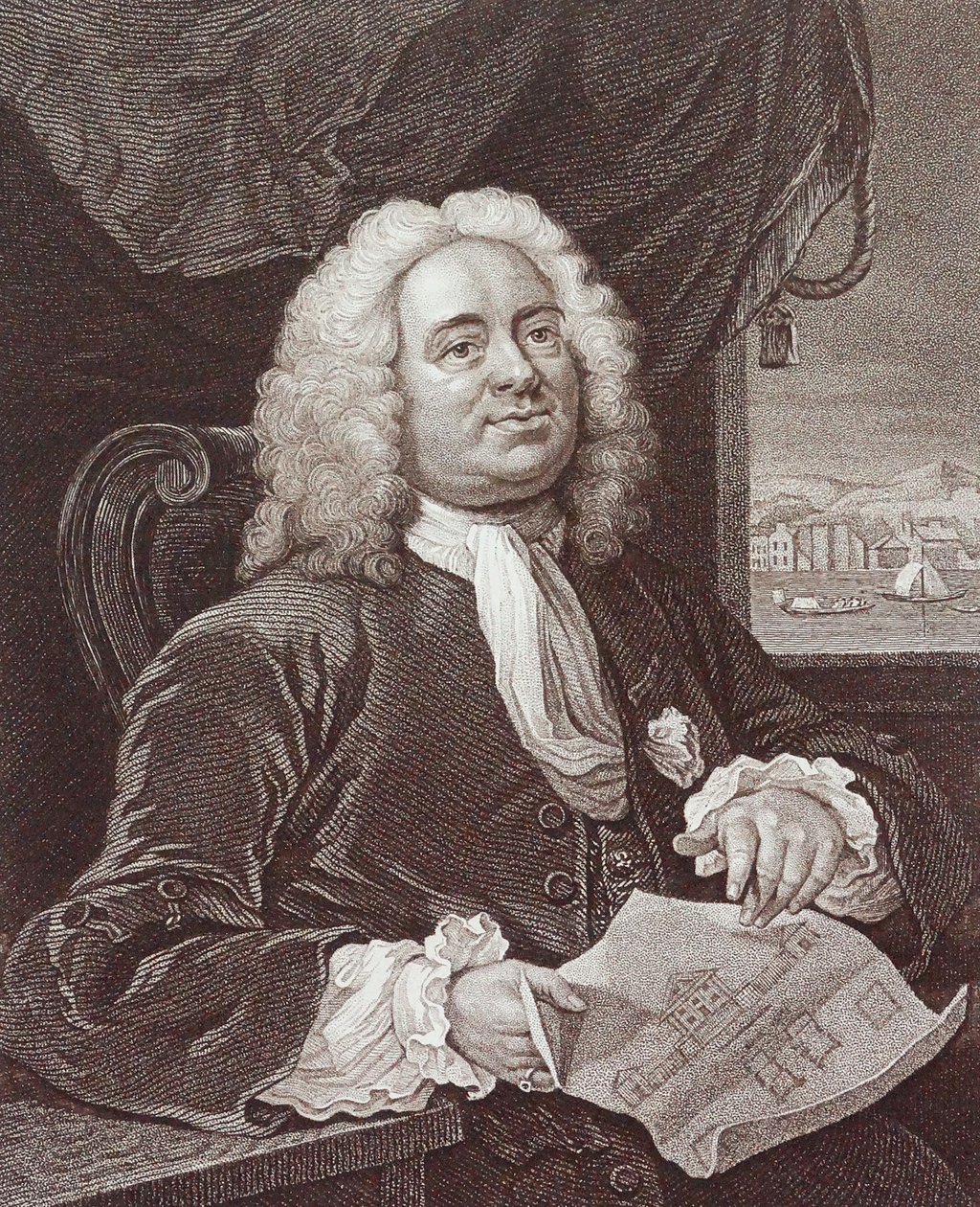 Gravering av Daniel Lock Esq av William Hogarth av William Hogarth