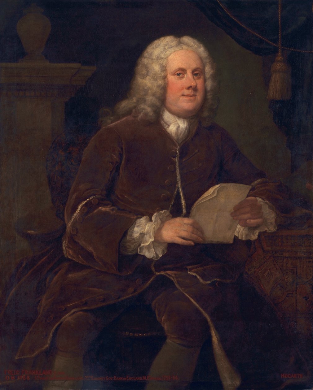 Frederick Frankland, ca. 1739-40 av William Hogarth