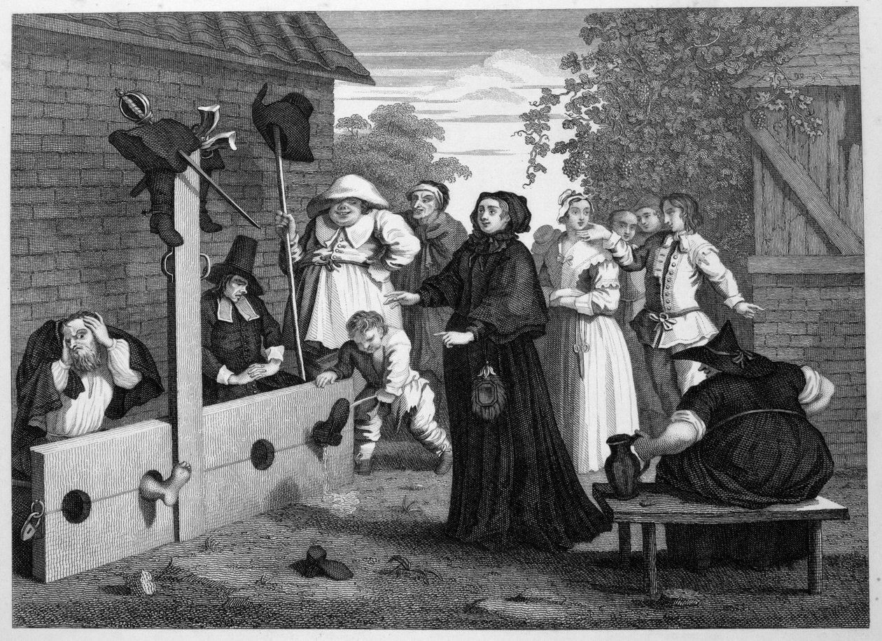Hudibras og Ralpho i aksjene av William Hogarth