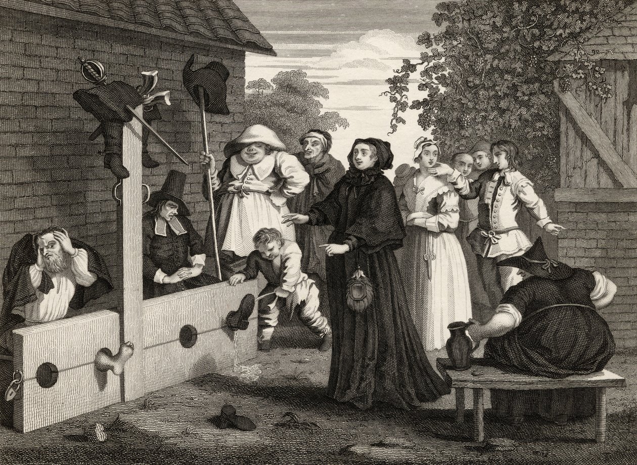Hudibras and Ralpho in the Stocks, fra 