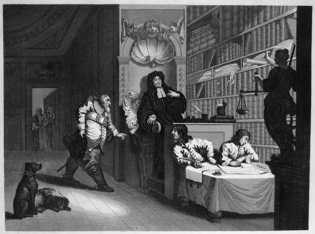 Hudibras og advokaten av William Hogarth