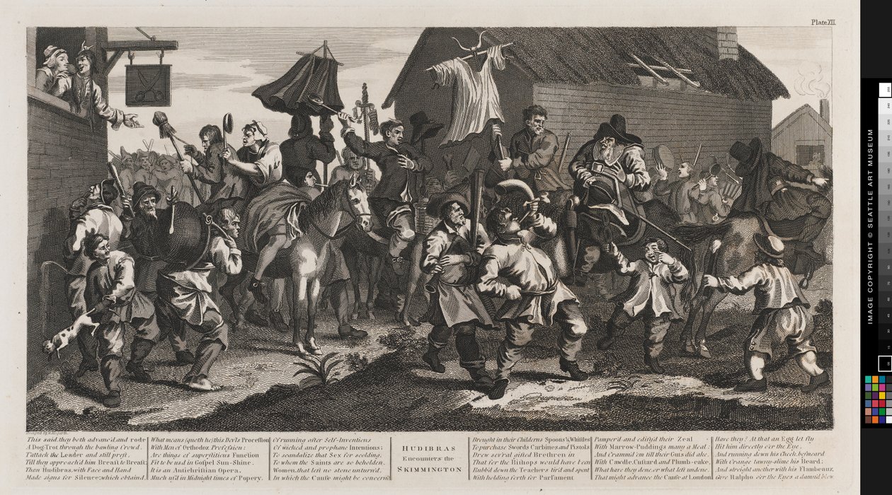 Hudibras og Skimmington av William Hogarth