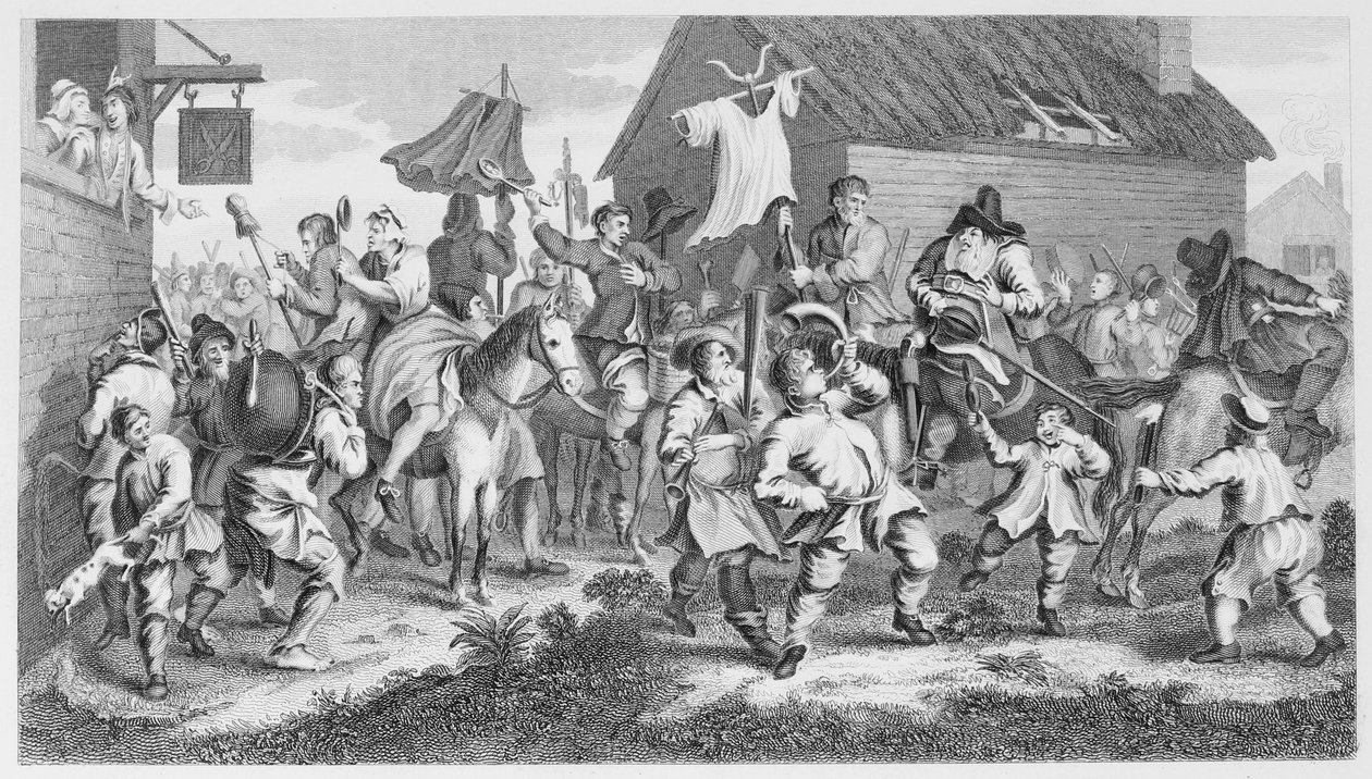 Hudibras møter Skimmington av William Hogarth