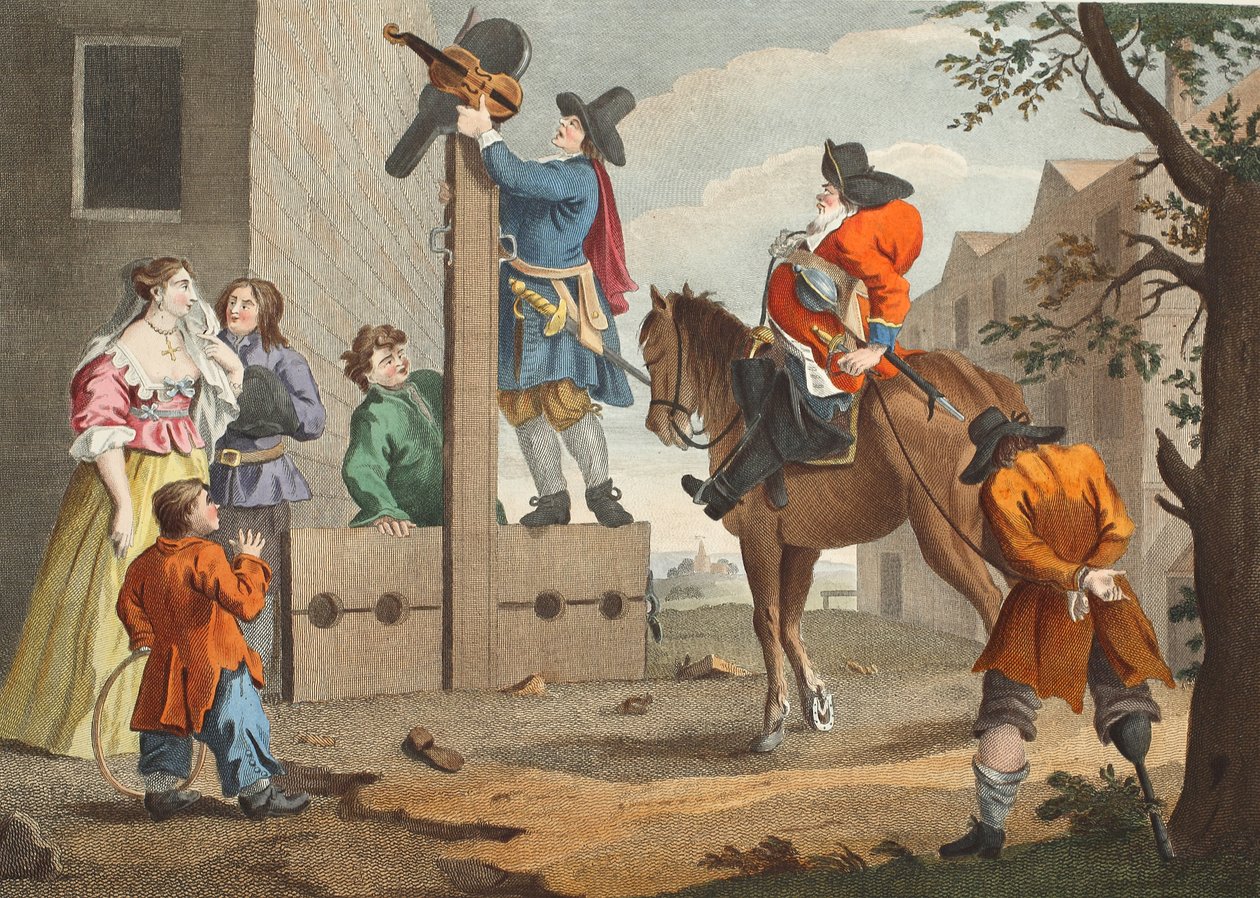 Hudibras leder Crowdero in Triumph, fra 