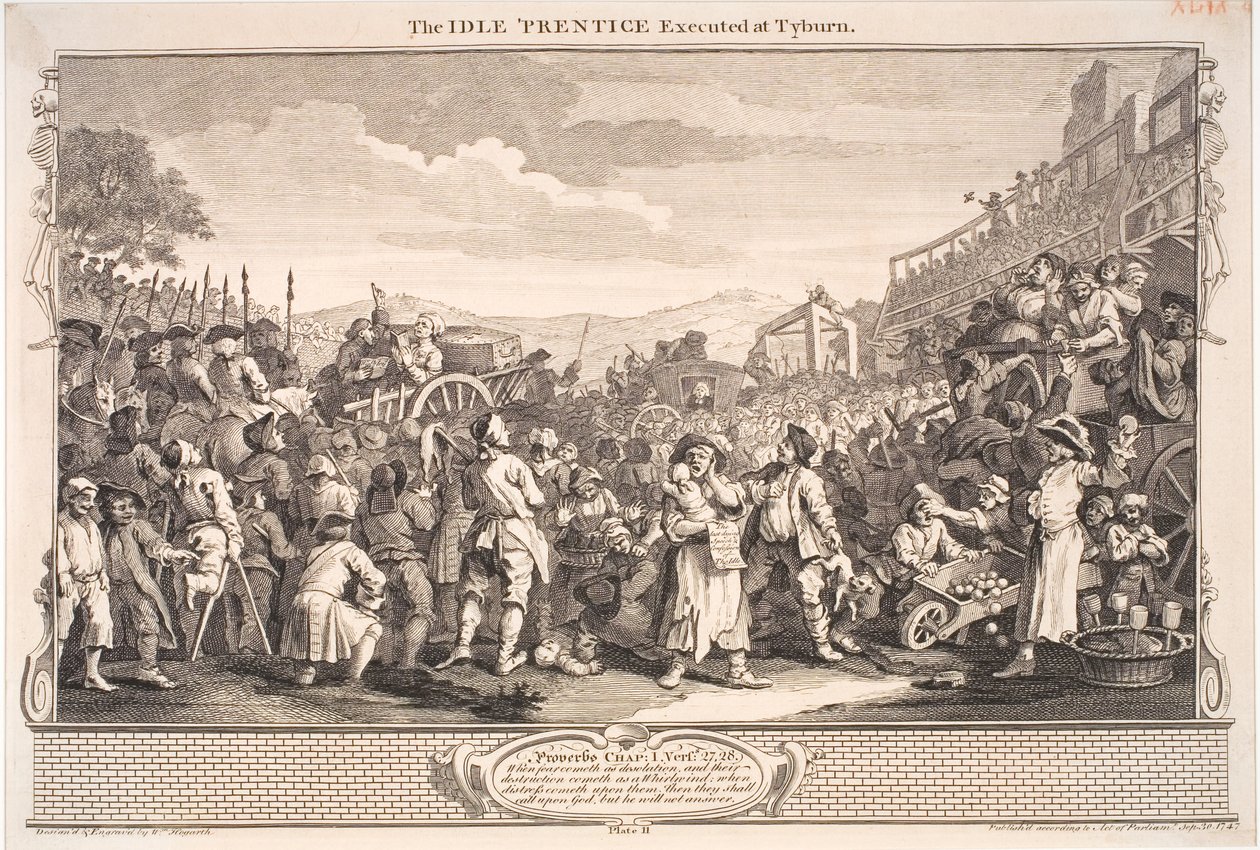 Industri og lediggang av William Hogarth
