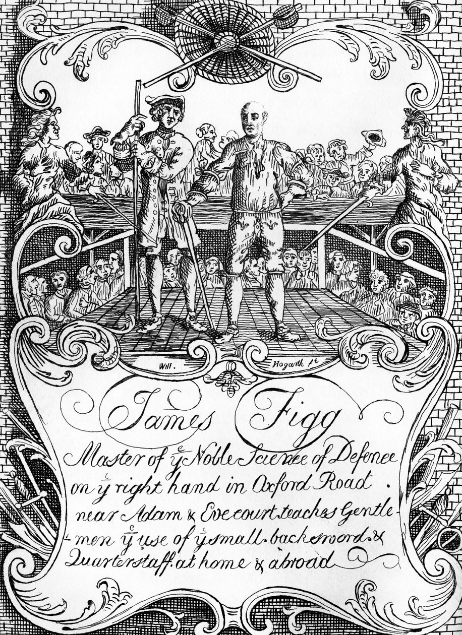 James Figg - reklame av William Hogarth, ca. 1729/30 av William Hogarth