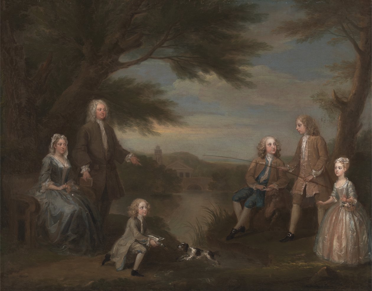 John og Elizabeth Jeffreys og deres barn, 1730. av William Hogarth