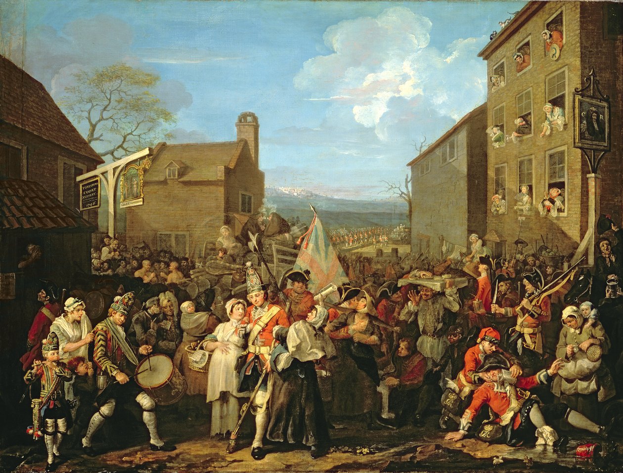 Vaktenes mars til Finchley, 1750 av William Hogarth