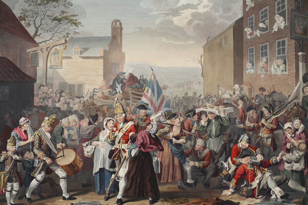 March of the Guards to Finchley, illustrasjon fra 