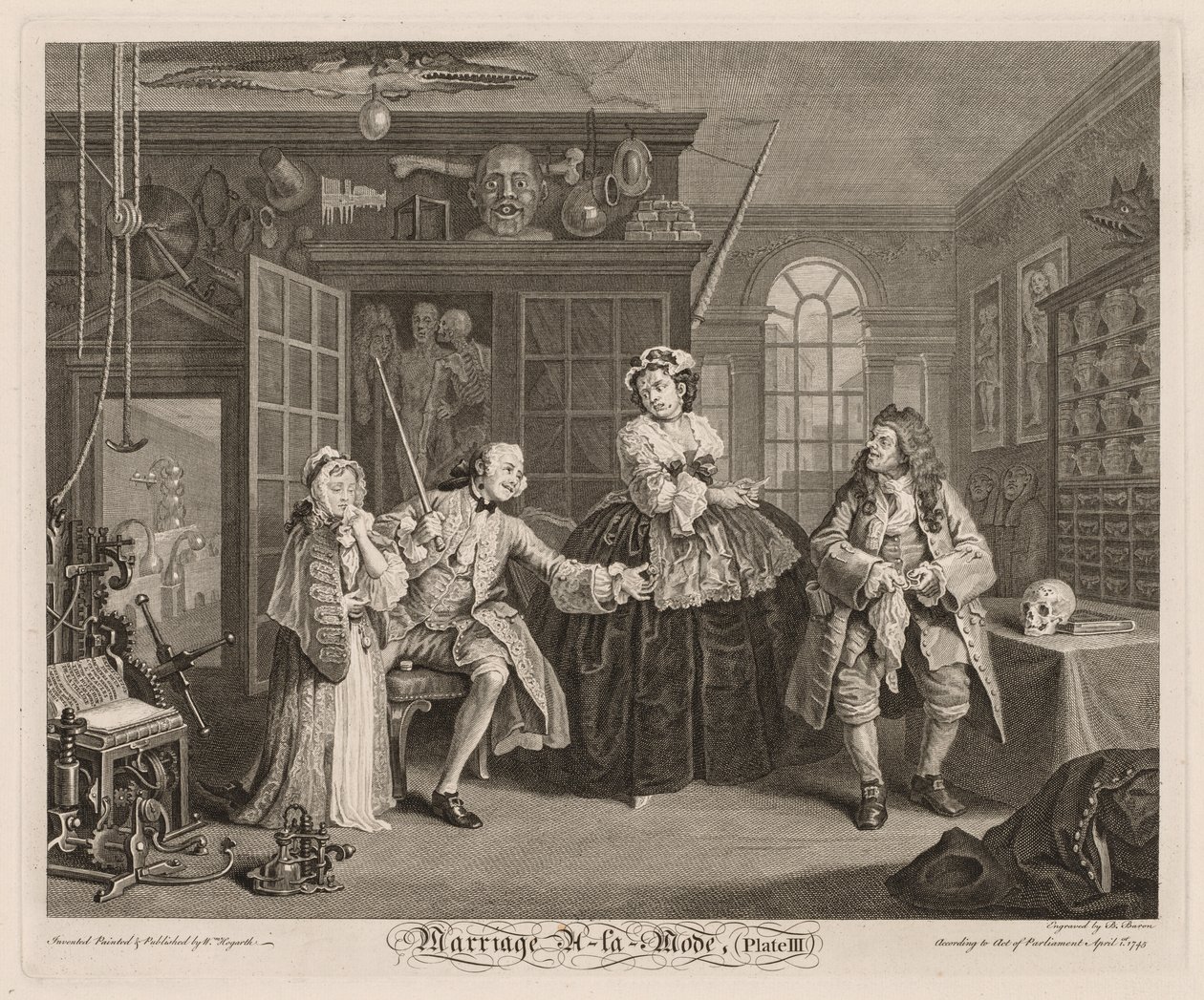 Marriage à la Mode: Scenen med kvakksalveren av William Hogarth