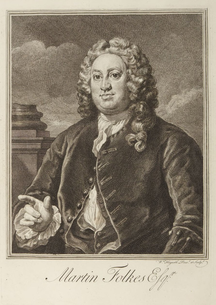 Martin Folkes av William Hogarth