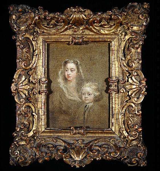 Mary Edwards Hamilton og hennes sønn, Gerard Anne (olje på lerret) av William Hogarth