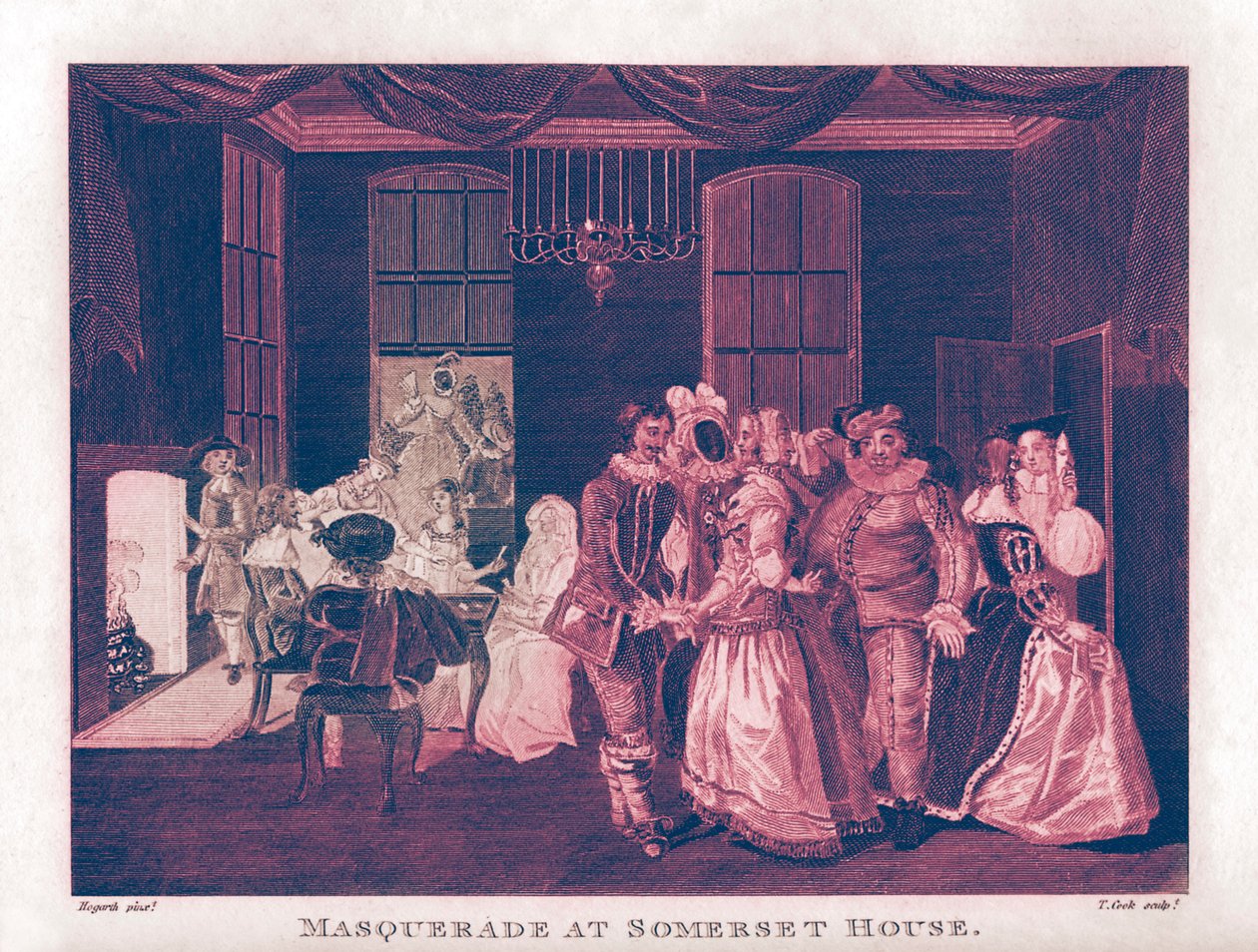 Maskerade på Somerset House av William Hogarth av William Hogarth