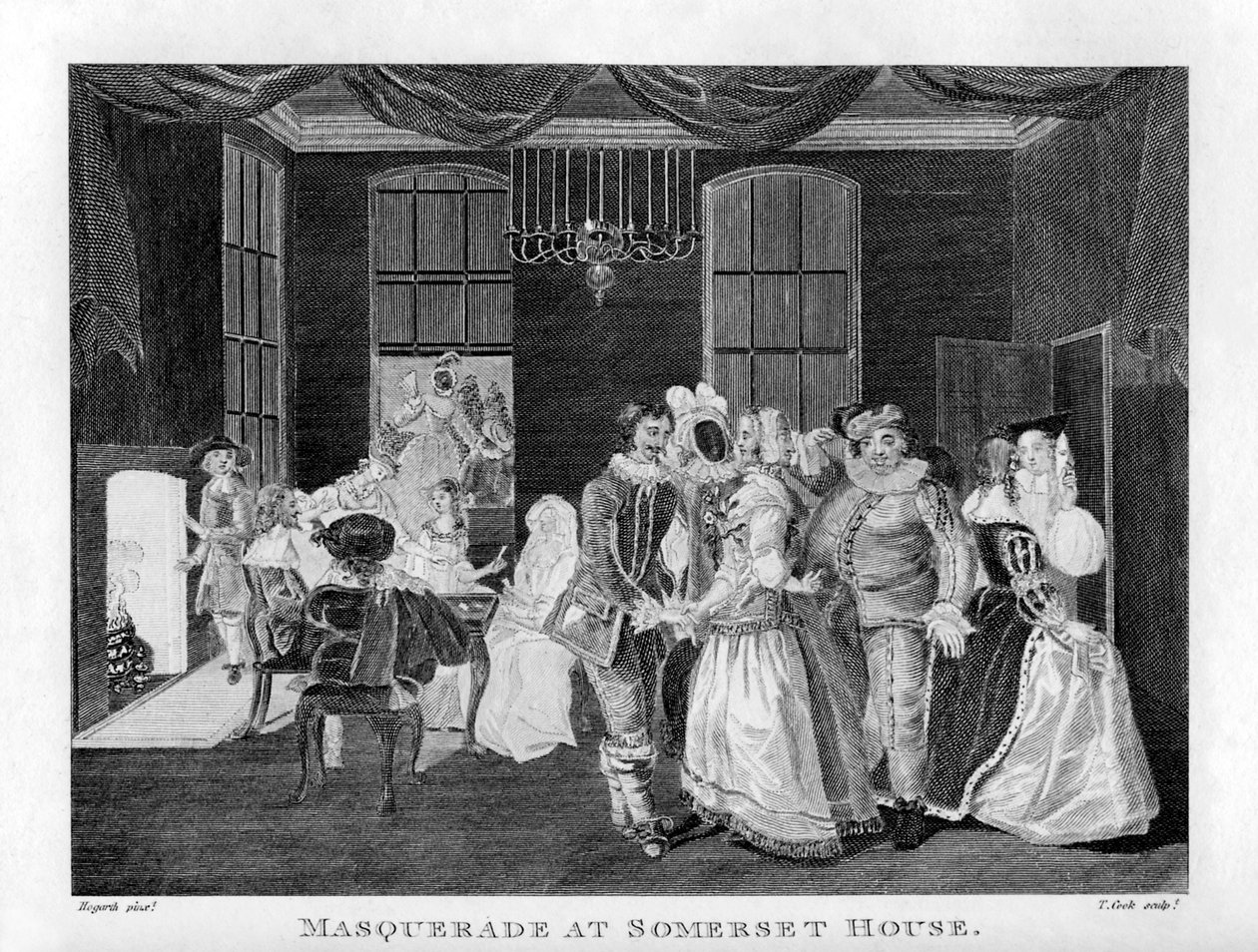 Maskerade på Somerset House av William Hogarth av William Hogarth