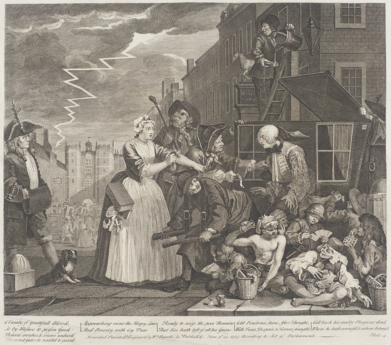 Å, ungdommelig blods forfengelighet av William Hogarth