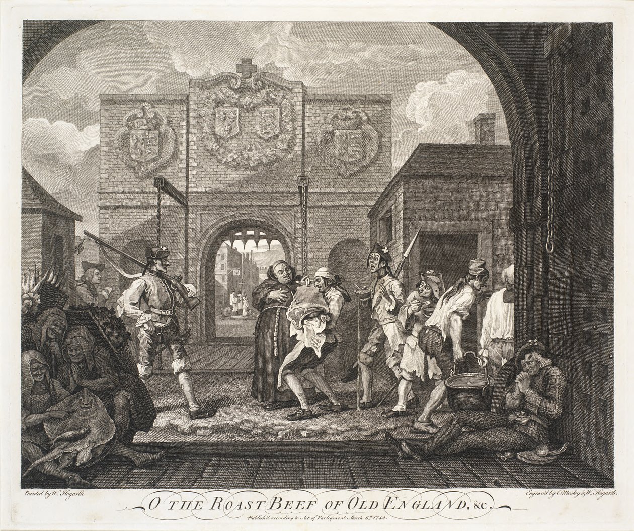 O roastbiff fra Old England av William Hogarth