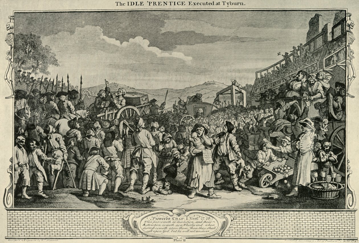 På veien til Tyburn, 1747, 1925. av William Hogarth