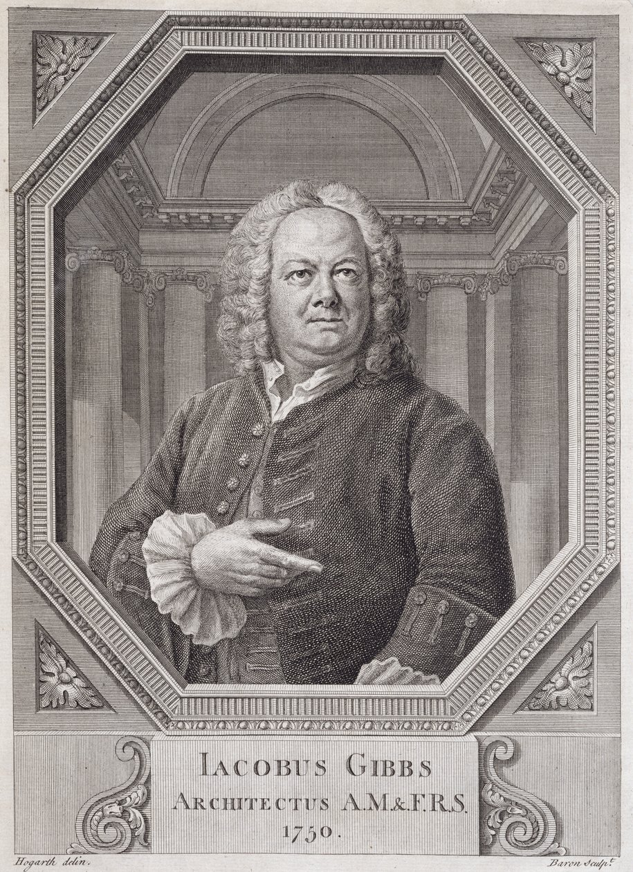 Portrett av James Gibbs (1682-1754) fra 