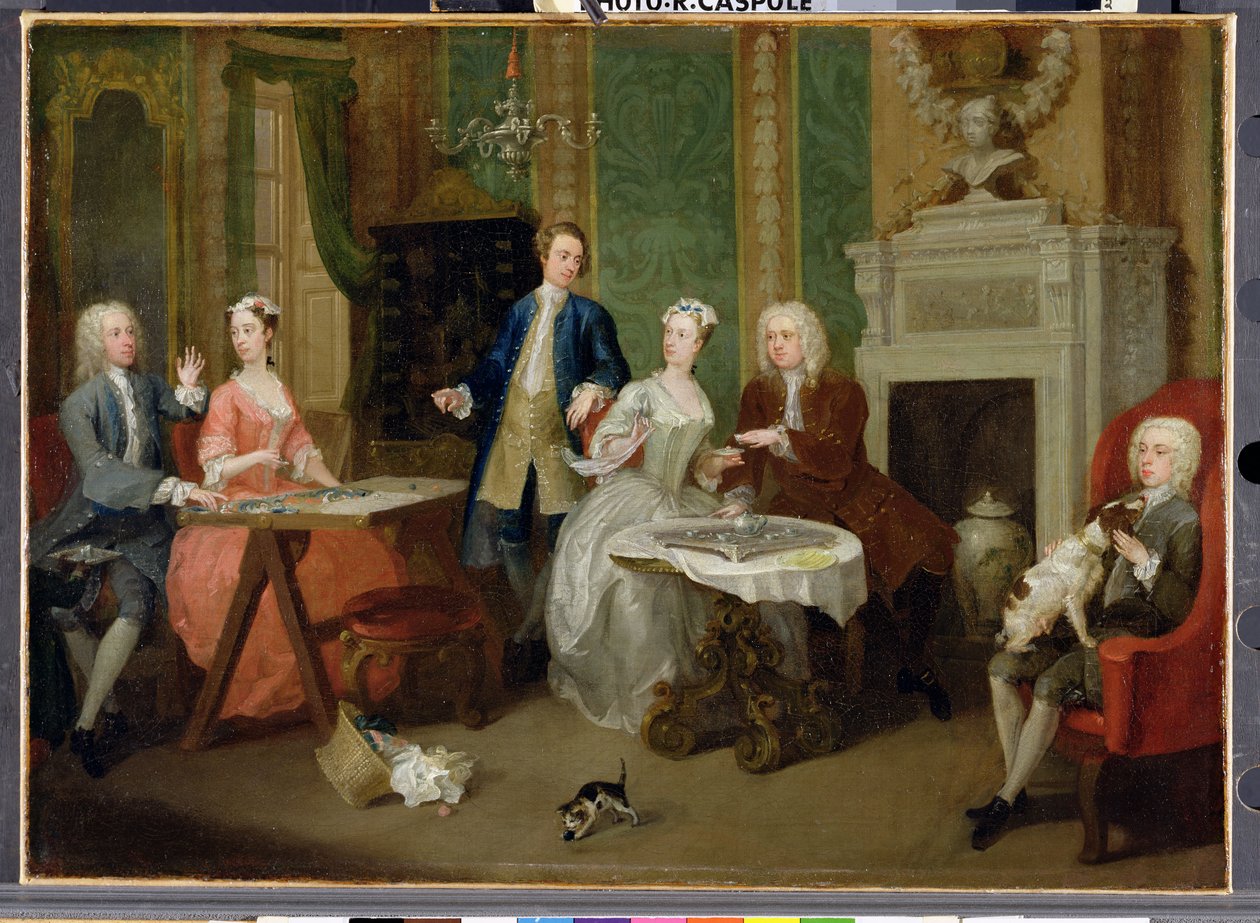 Portrett av en familie, 1730-tallet av William Hogarth