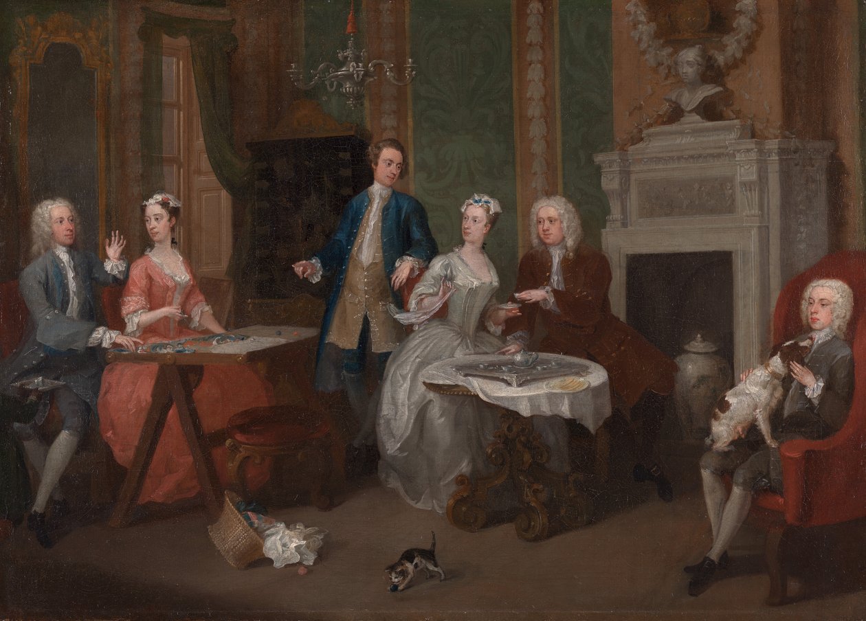 Portrett av en familie, ca. 1735. av William Hogarth