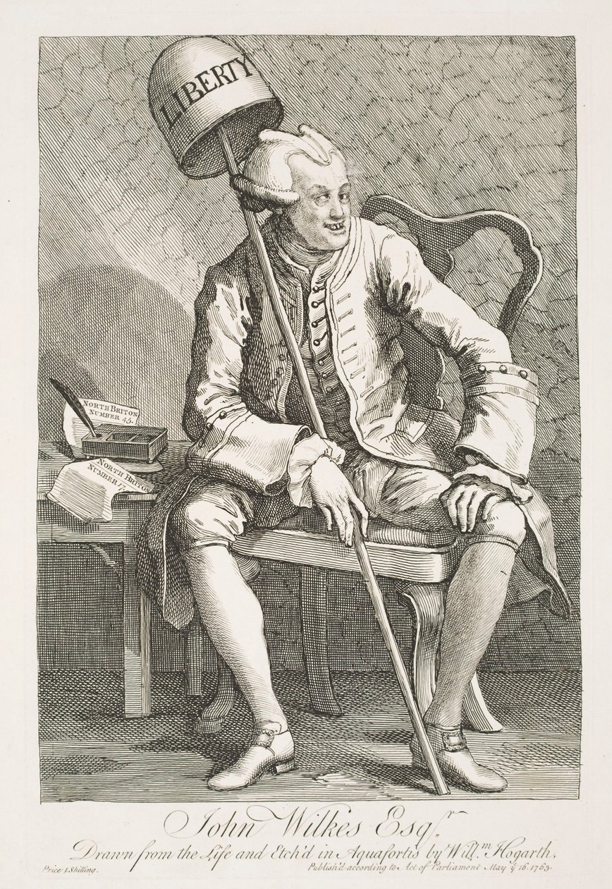 Portrett av John Wilkes, Esquire av William Hogarth