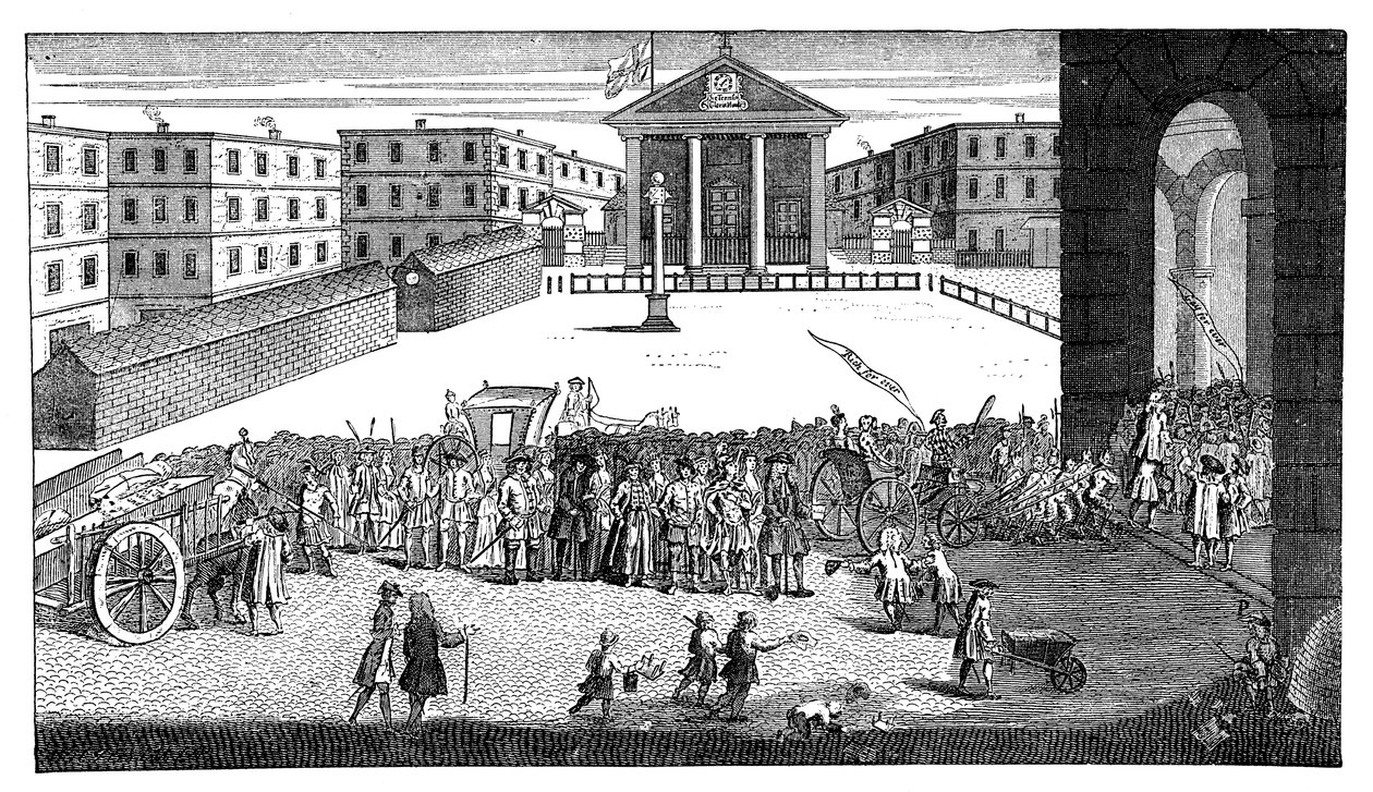 Richs Glory: eller hans triumferende inntog i Covent Garden, 1732. av William Hogarth