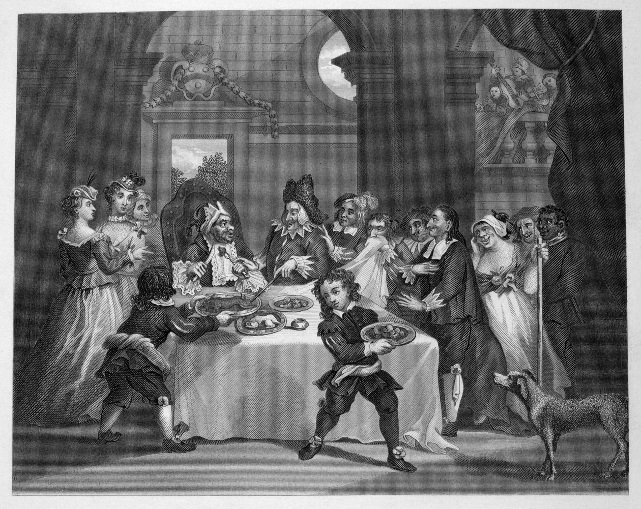 Sancho sultet av legen sin av William Hogarth
