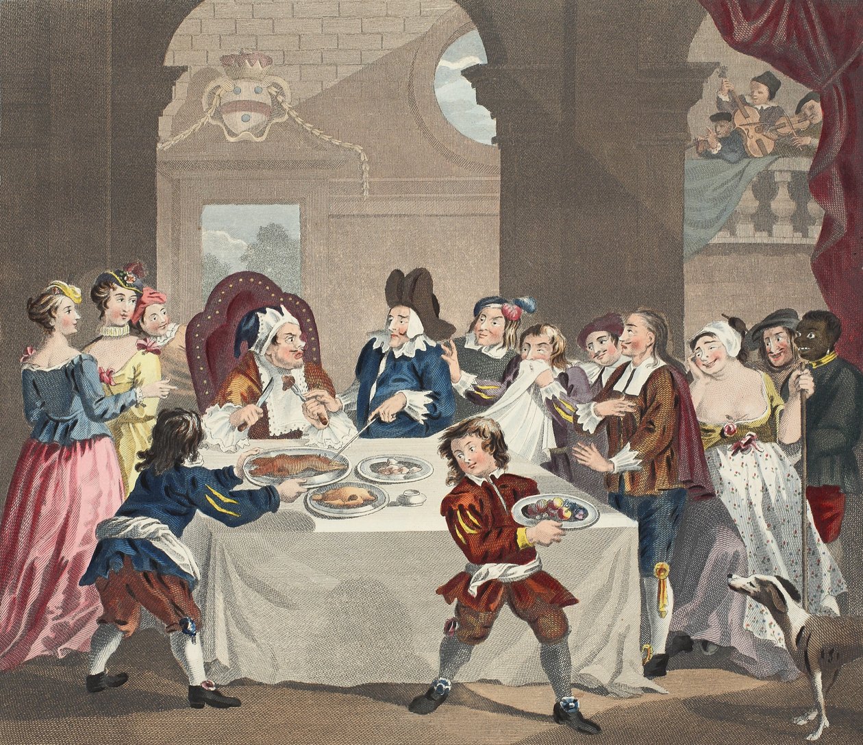 Sancho at the Feast Starved by his Physician, illustrasjon fra 