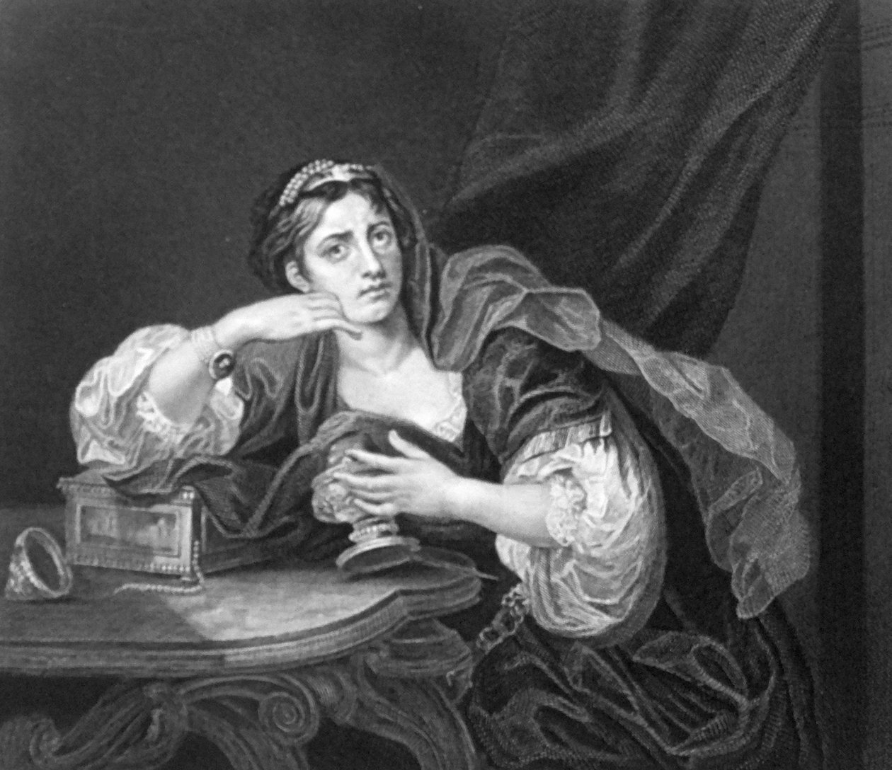 Sigismonda med ektemannens hjerte av William Hogarth