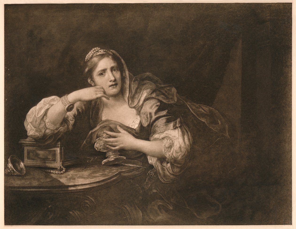 Sigismunda sørger over hjertet av Guiscardo, 1759 av William Hogarth