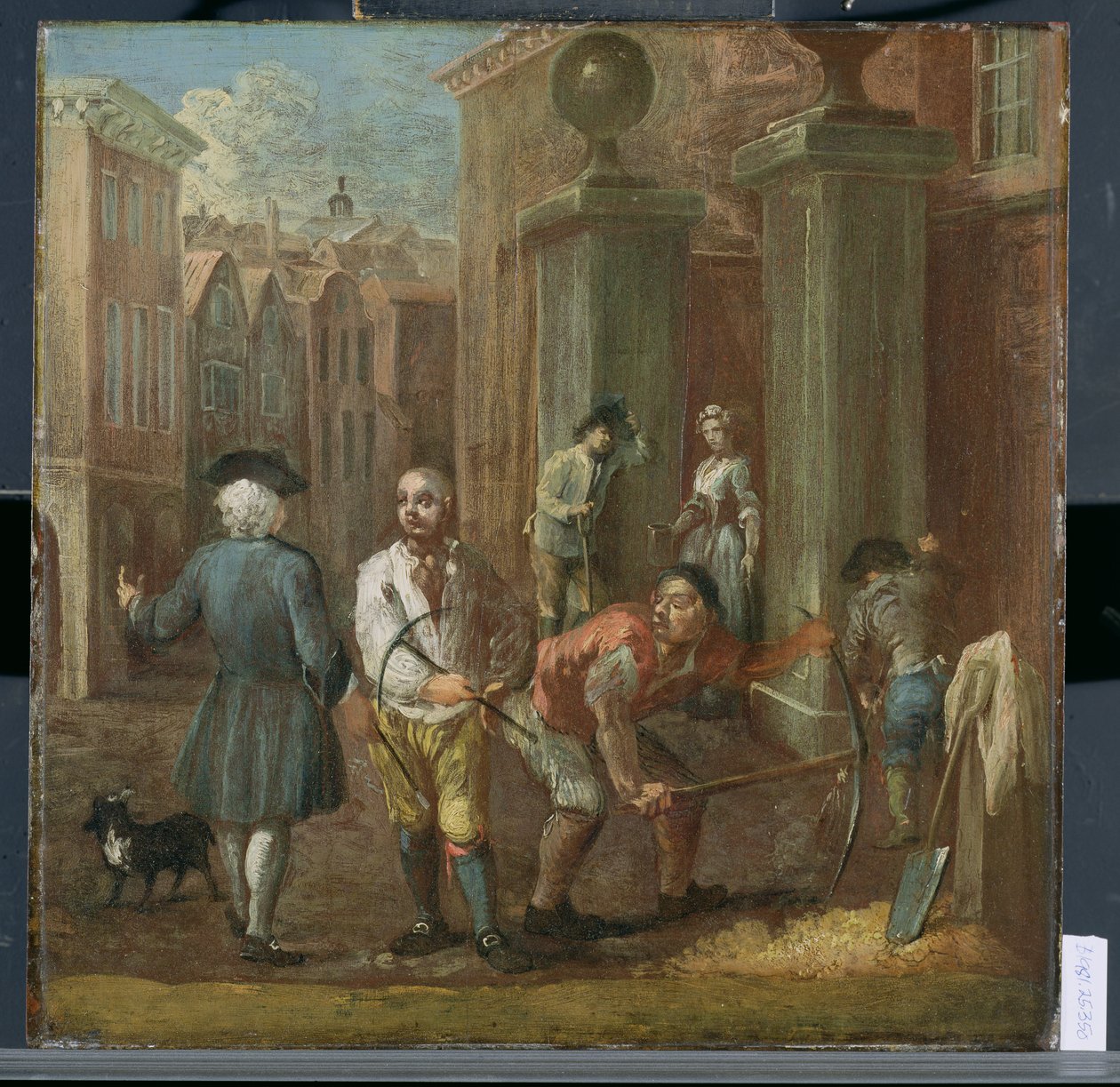 Sign for a Pavior, ca. 1725 av William Hogarth