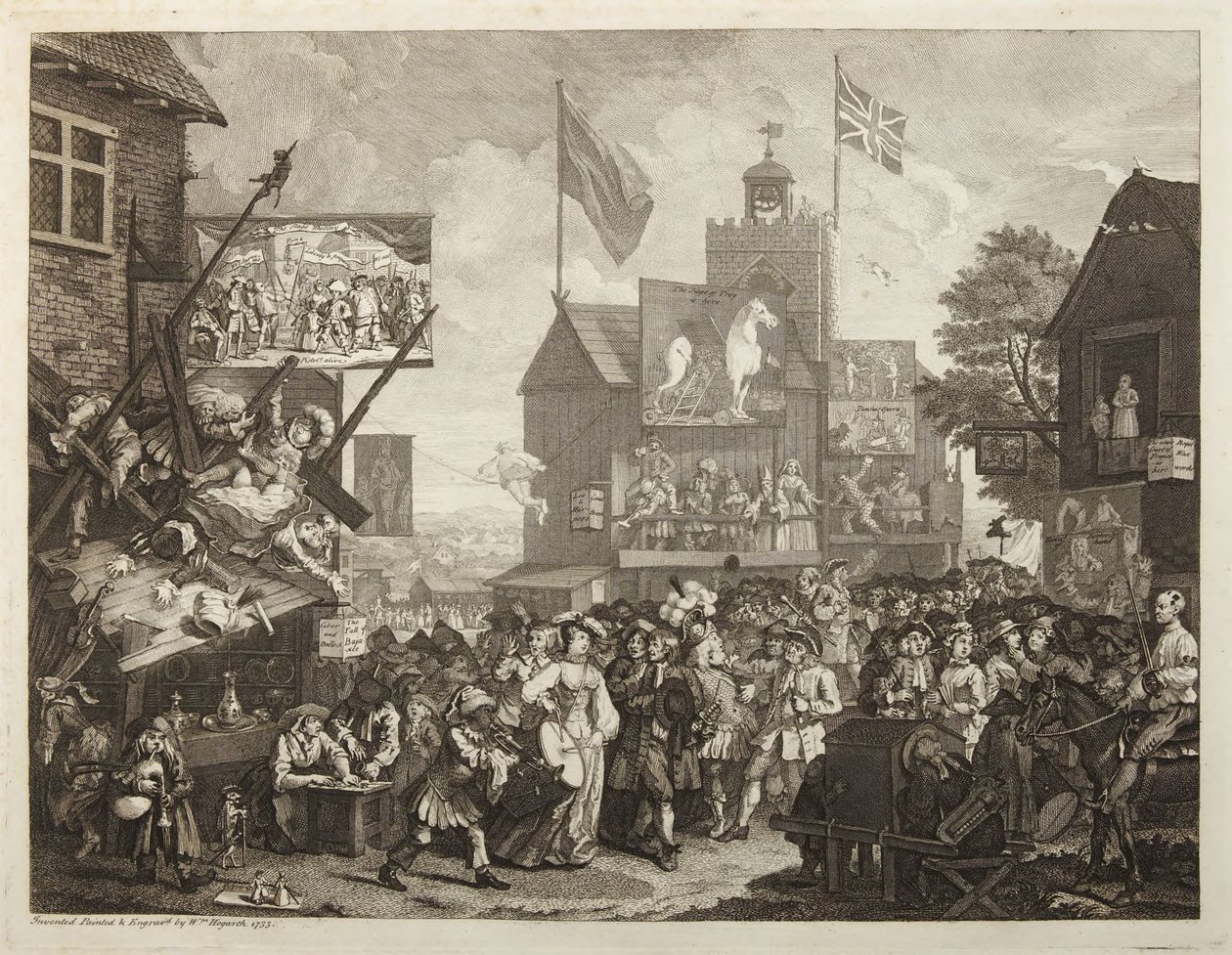 Southwark-markedet av William Hogarth