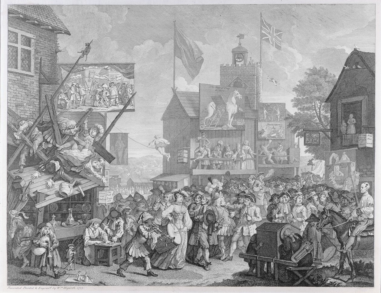 Southwark Fair, 1733 av William Hogarth