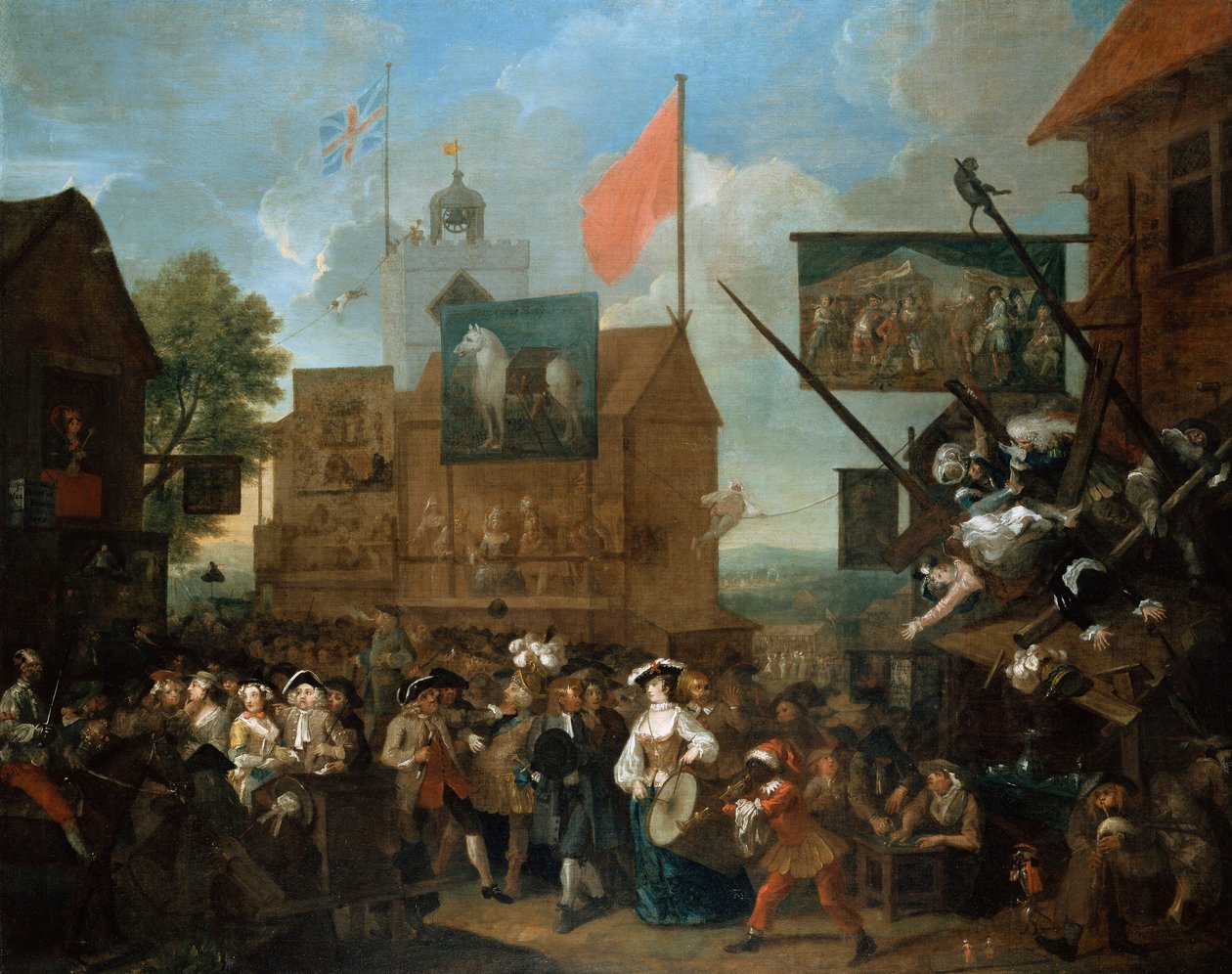 Southwark Fair, 1733 av William Hogarth