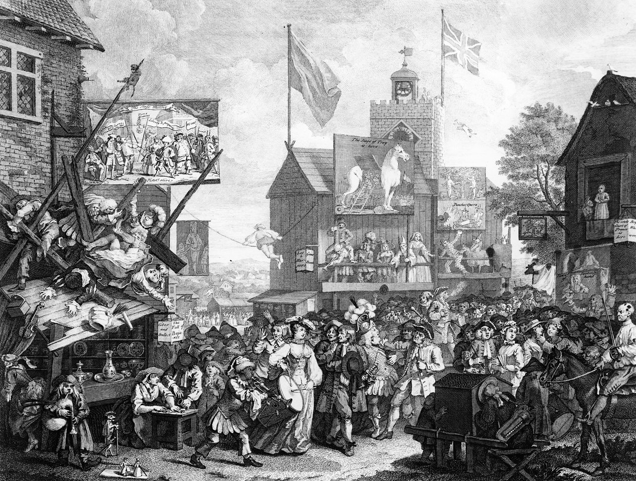 Southwark Fair, 1733 av William Hogarth