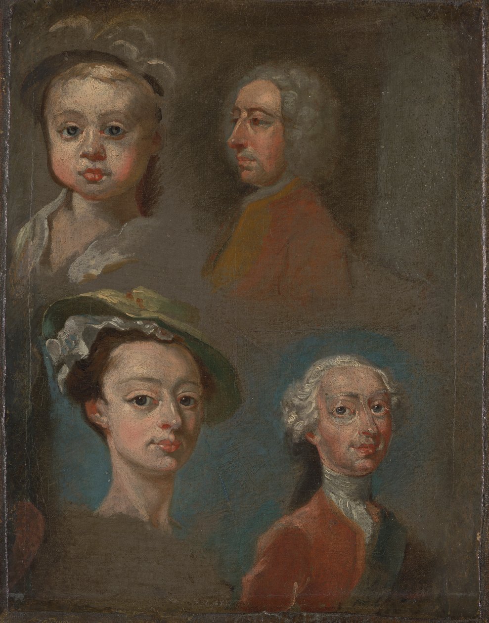 Studier av hoder av William Hogarth