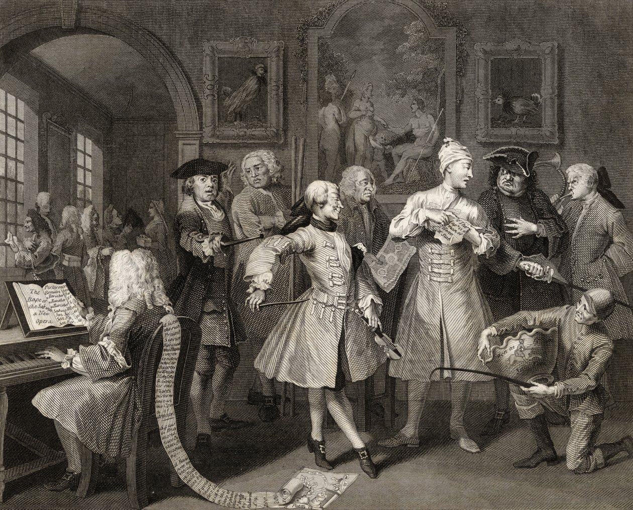 Omgitt av kunstnere og professorer, plate II fra 