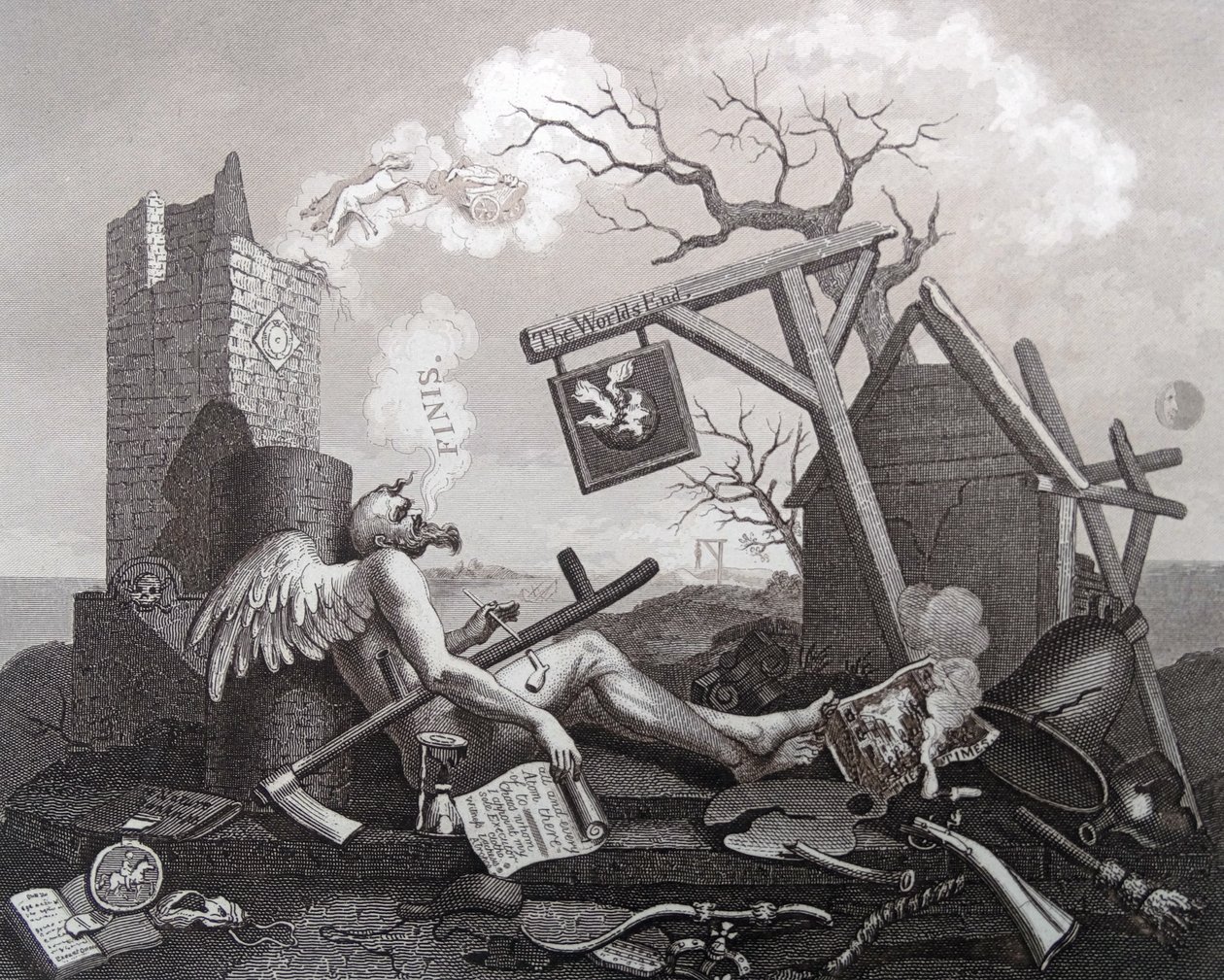 Tail-Piece, eller The Bathos av William Hogarth