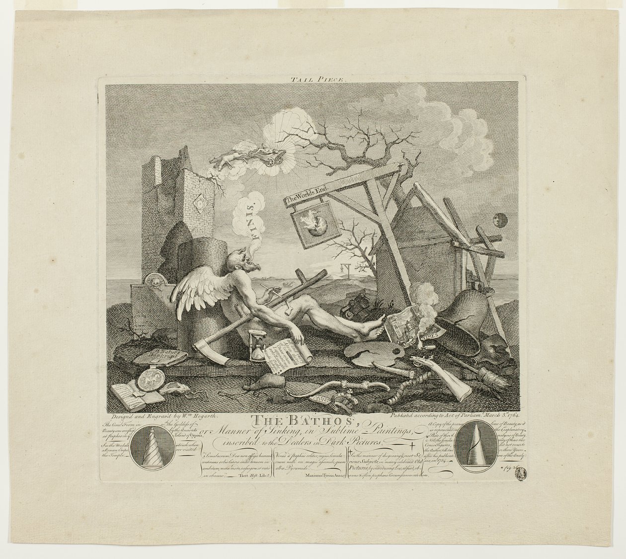 Halestykke, eller Bathos av William Hogarth