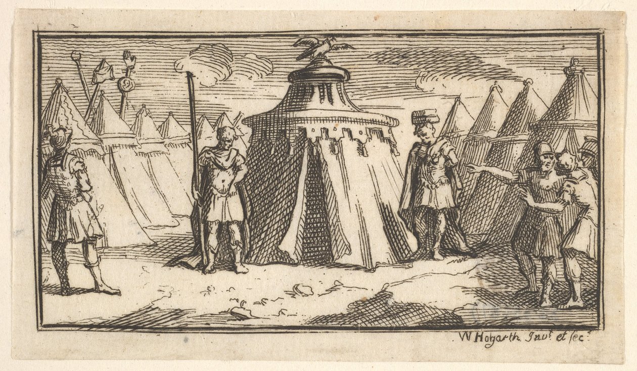 Take Away the Military Belt or Girdle John Beaver, Roman Military Punishments, 17..., etter 1725. av William Hogarth