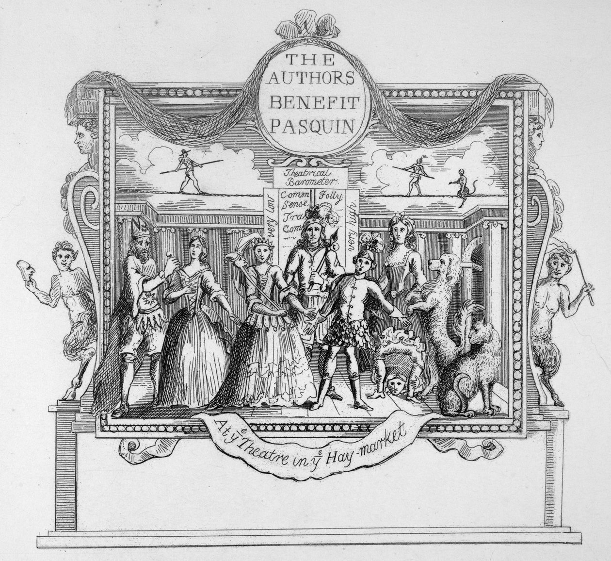 Forfatterne Pasquin av William Hogarth