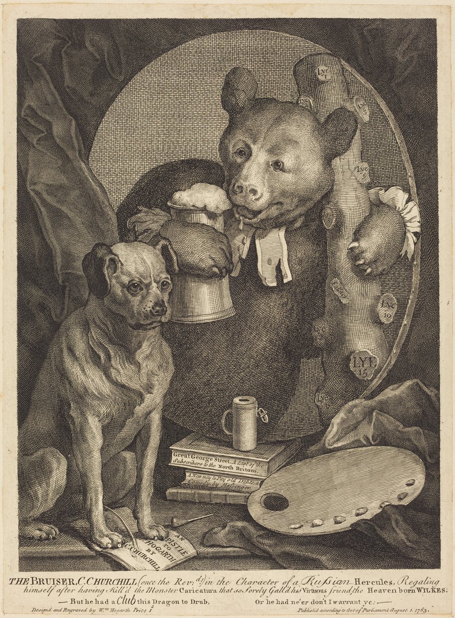 Slåsskjempen av William Hogarth