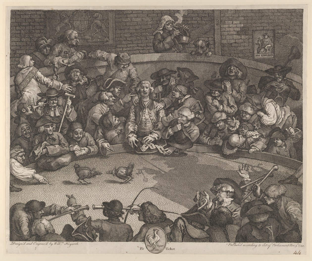 Hanekampen av William Hogarth