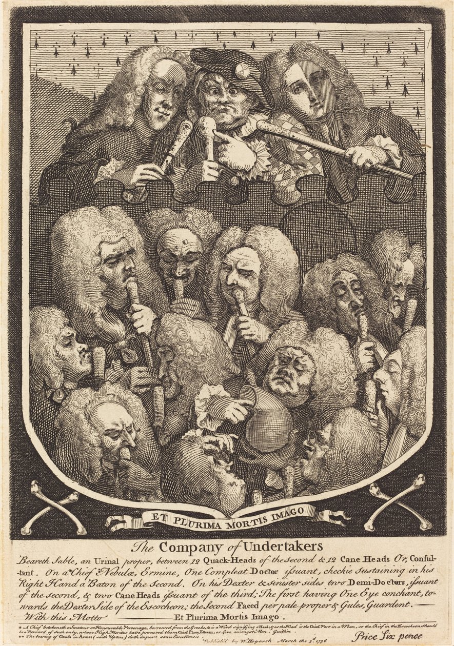 The Company of Undertakers av William Hogarth