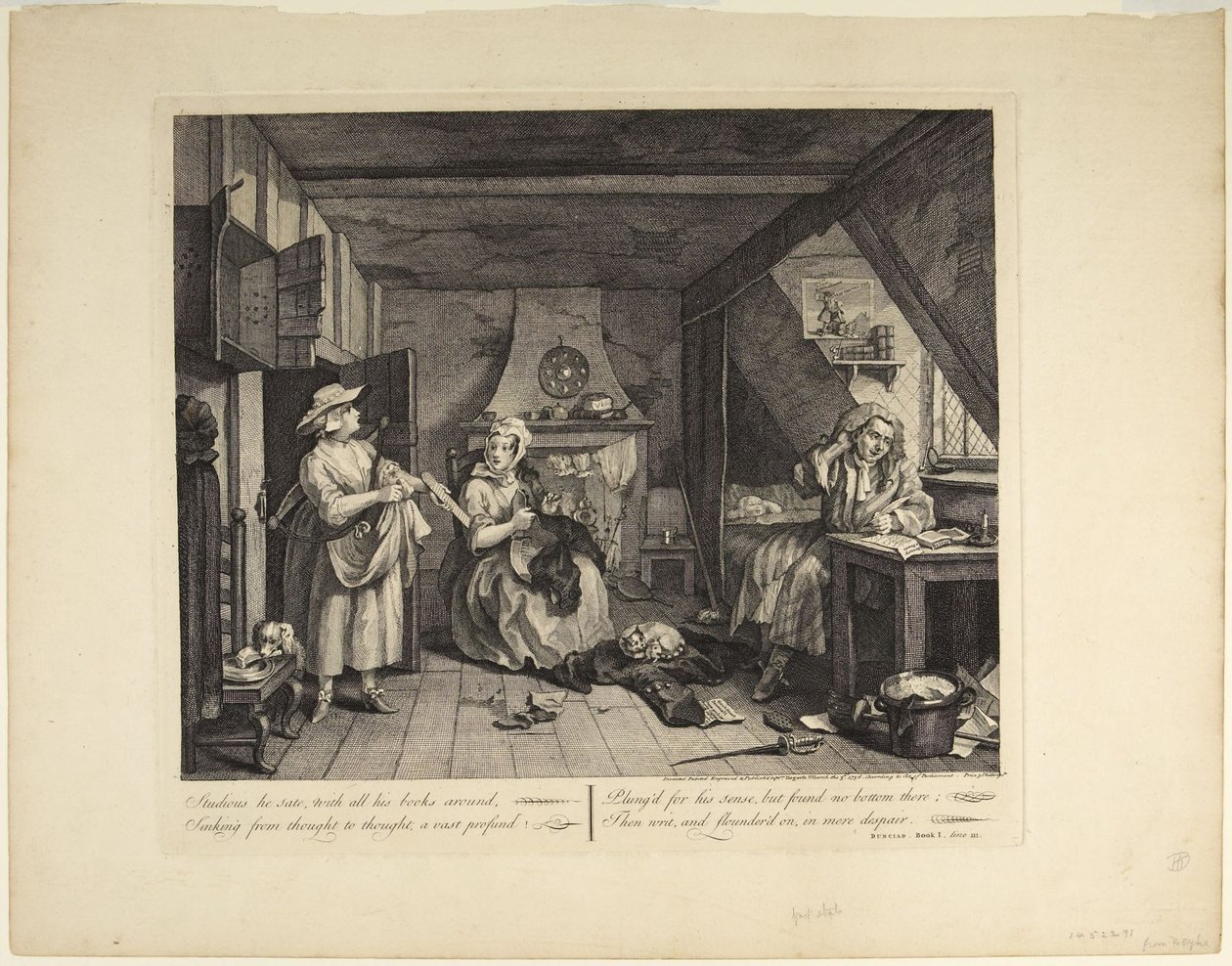 Den nødstedte poeten av William Hogarth